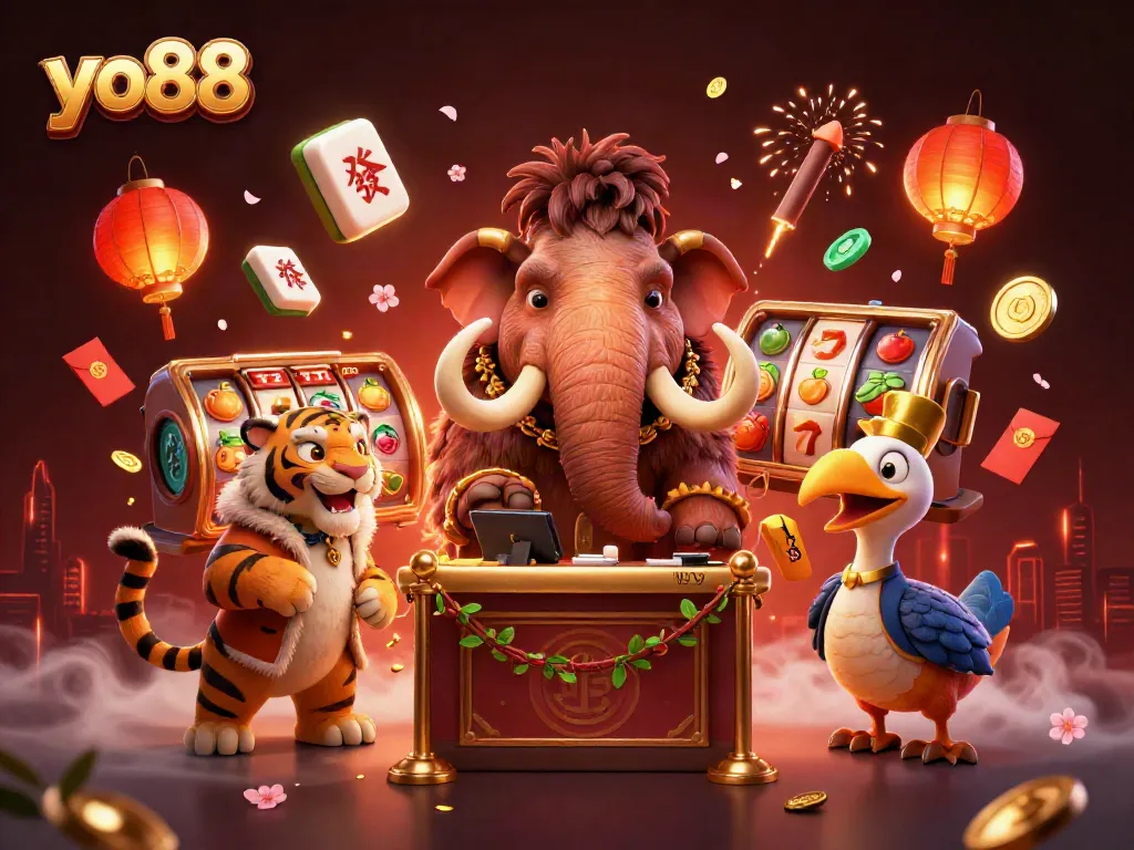 Engage in thrilling gaming experiences at yo88 with captivating 3D casino characters and vibrant visuals.