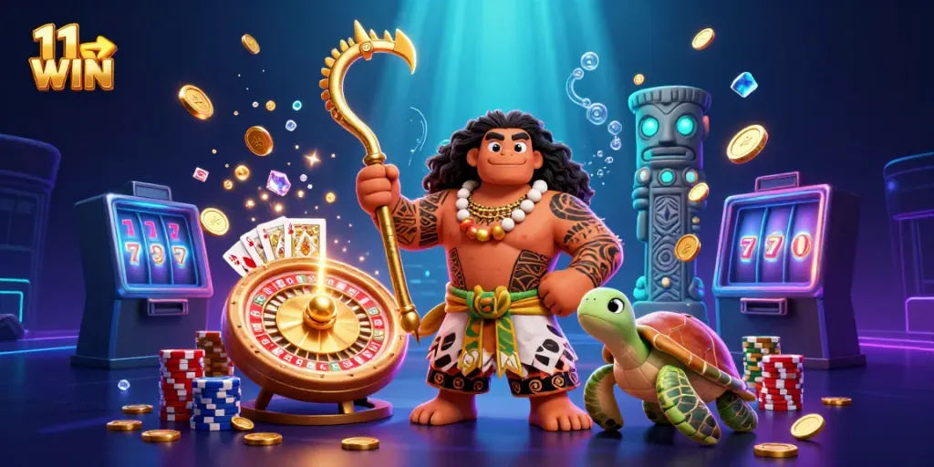 Join the excitement at 11 WIN with a dynamic array of casino games and vibrant illustrations!