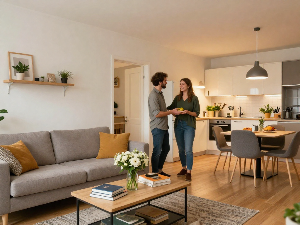 Gemütliches Monteurzimmer in Hannover mit modernen Möbeln und freundlichem Gastgeber.