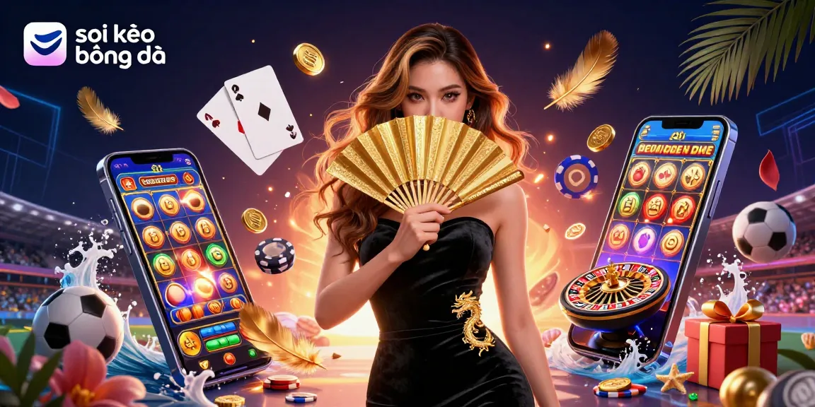 Experience thrilling soi kèo bóng đá action with captivating visuals of sports betting and exciting game elements.