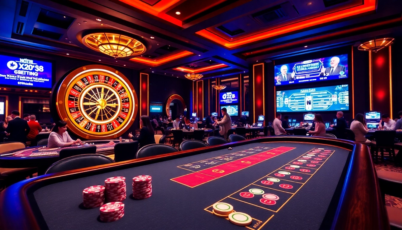 Experience the excitement of Khuyến Mãi S8 promotions at a vibrant casino table with poker chips and cards.