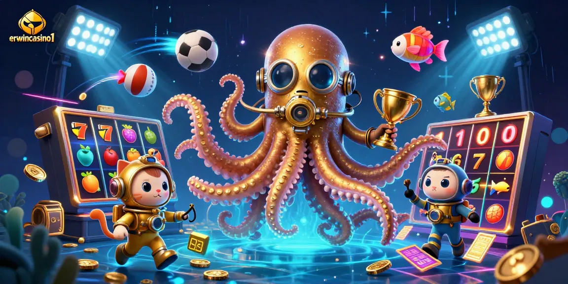 ErwinCasino1: Spiele und Gewinne mit Freispielen und großen Jackpots in einem bunten Casino-Szenario.